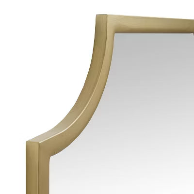 Aimee Wall Mirror Gold -Steel Frame, Pagoda Design