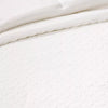8pc Clipped Jacquard Geo Circle Comforter Bedding Set White