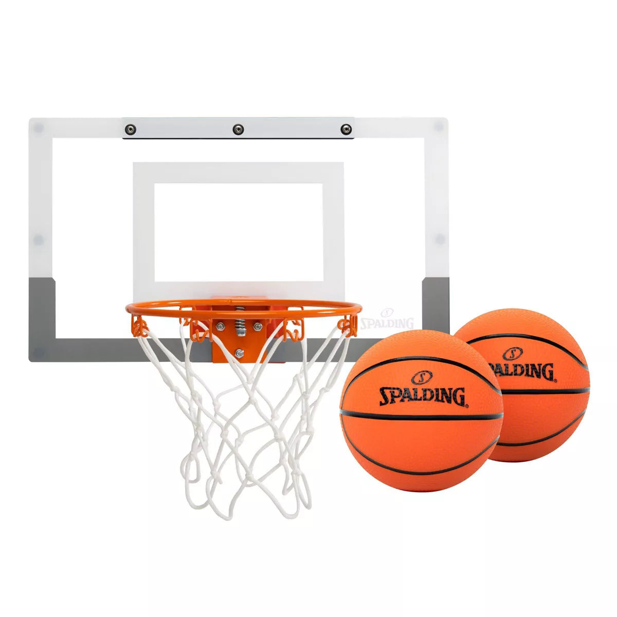 Arena Slam Over-The-Door Basketball Hoop: Polycarbonate Backboard, Outdoor Use