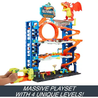City Ultimate Garage Playset: Plastic Toy Vehicle Set, Includes Car, Non-Powered, Adult Assembly Required