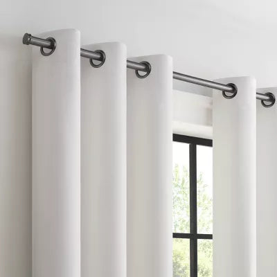 2pk Agata Snow Curtain Panels White