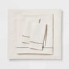 8pc Jacquard Chain Link Comforter and Sheet Set Taupe - Queen