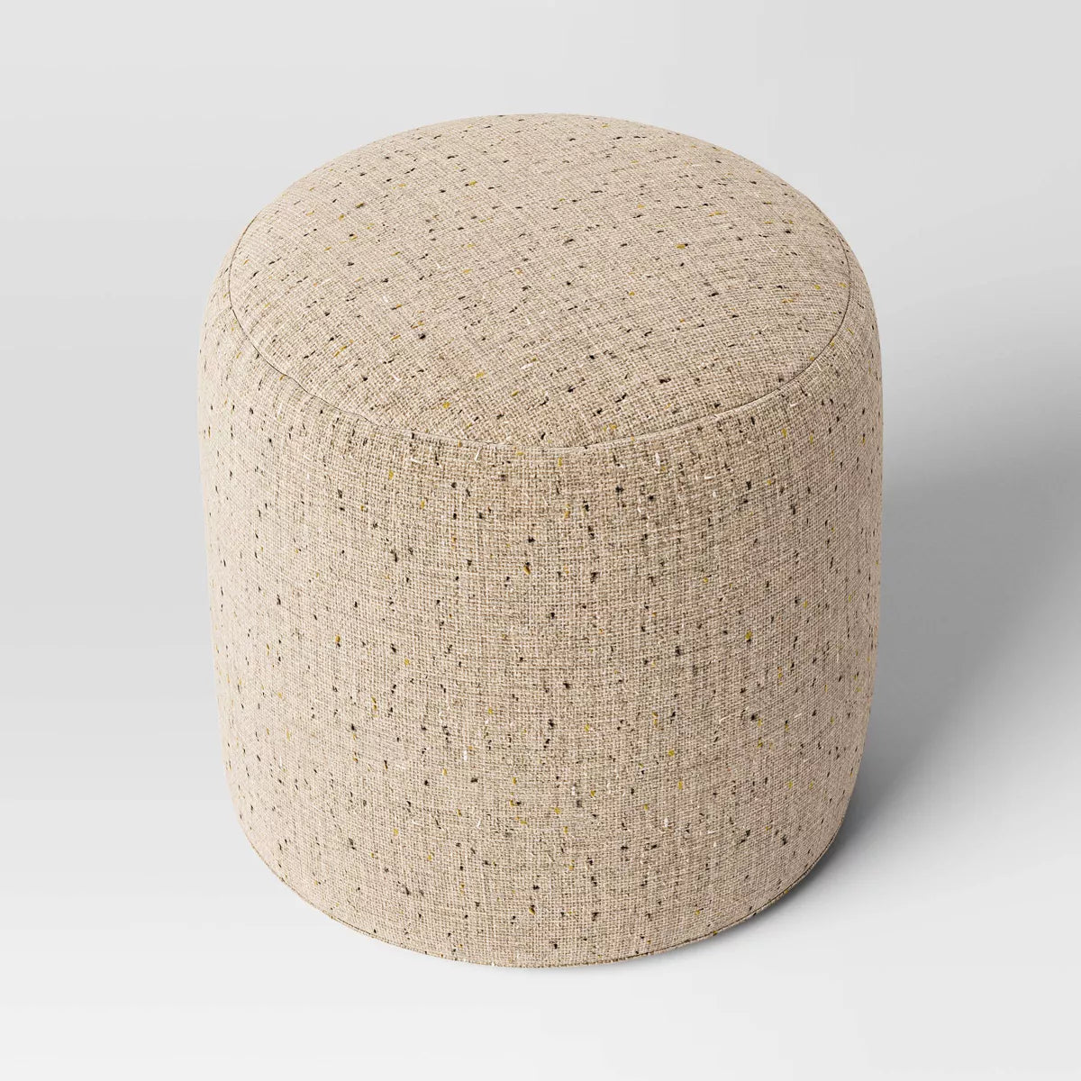 Speckled Pouf Ottoman Speckled Beige- Room Essentials™ - SHOWROOM ITEM 