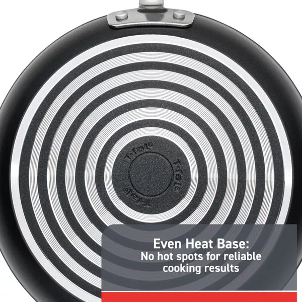 12pc Expert Forged Nonstick Cookware Set Black: Tempered Glass Lids, Stay-Cool Handles, Gas & Electric Compatible