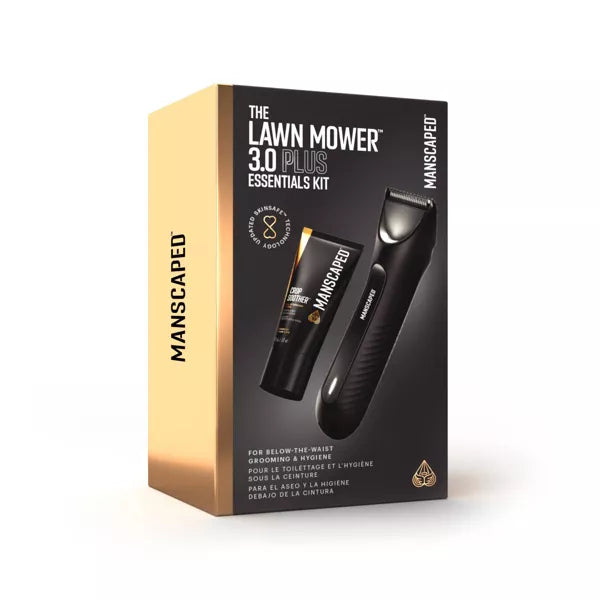 The Lawn Mower Plus Essentials Shaving Kit, SkinSafe Electric Groin and Body Hair Trimmer