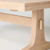 Pedestal Wood Coffee Table - Natural