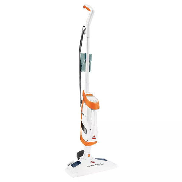 PowerFresh Lift Off Pet Steam Mop - Brite White/Samba Orange: Floor Steamer Mop, Electric, 2 Speeds