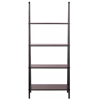 Avalon A Frame Shelf Espresso Brown -Modern 4-Tier Ladder Bookcase