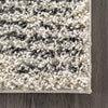 Scarlette Abstract Diamond Shag Off White Area Rug, 7.10 x 10