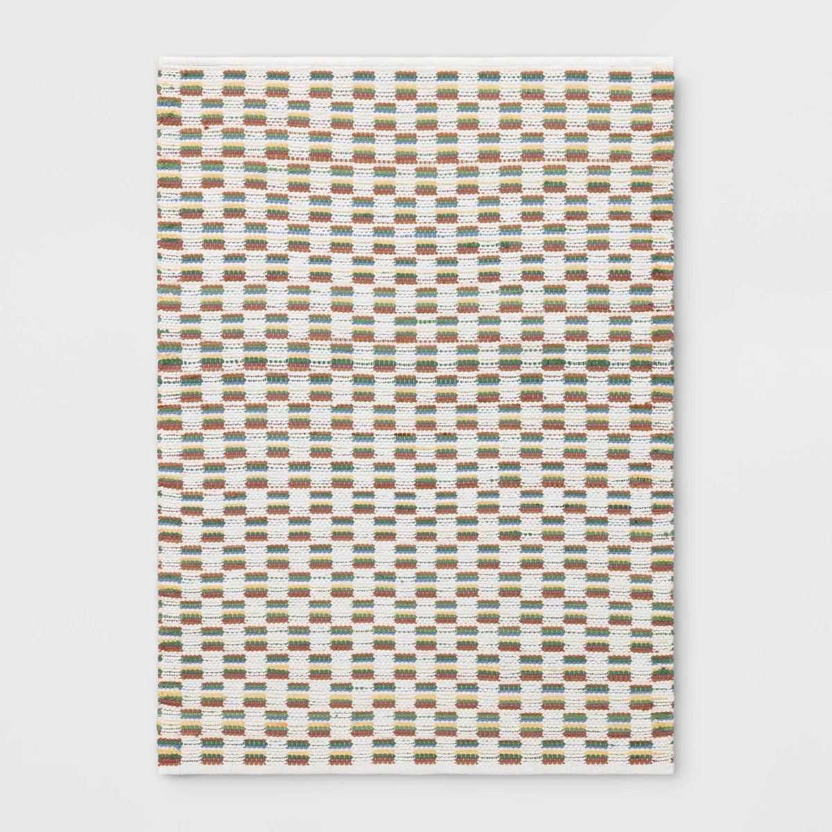 4'x5'6" Checkered Chindi Handwoven Area Rug - Room Essentials™ SHOWROOM ITEM