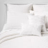 8pc Clipped Jacquard Geo Circle Comforter Bedding Set White - Queen