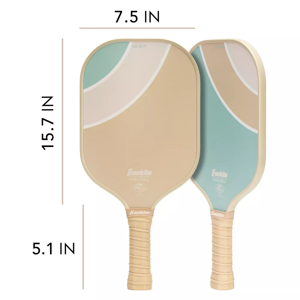 2 Player Poly Paddle with Ball Set - Green/Tan – Salvage & Co Indy