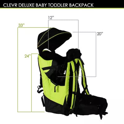 Deluxe Outdoor Child Backpack Baby Carrier Light Outdoor Hiking, Green