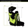 Deluxe Outdoor Child Backpack Baby Carrier Light Outdoor Hiking, Green