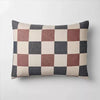 Woven Check Comforter Set Neutral/Navy/Burgundy - Twin/ Twin XL