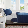 Solid Microfiber Comforter & Sheets Set - Full