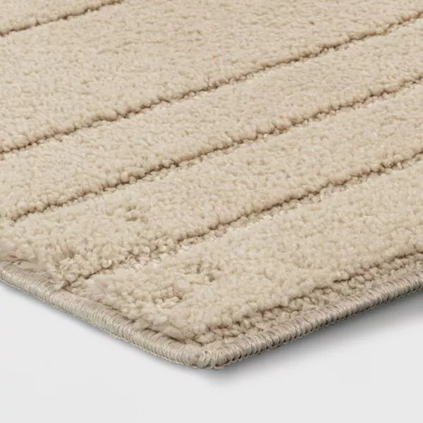 Washable Uneven Blocks Accent Rug 2'6"x3'8"