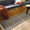 Washable Norwalk Stripe Rug Black/White - 2'x7'