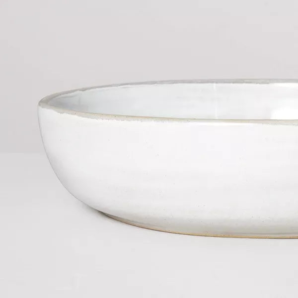 Stoneware Reactive Glaze Pasta/Grain Bowl Gray