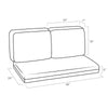 Outdoor Loveseat Bench Cushion ONLY