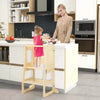 7-in-1 Toddler Climbing Toy Set with Reversible Ramp Convertible Step Stool Multi-colored/Natural