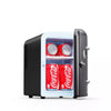 6 can Mini Refrigerator: Countertop Tiny Fridge for Skincare & Makeup, 40°F Cooling, Black