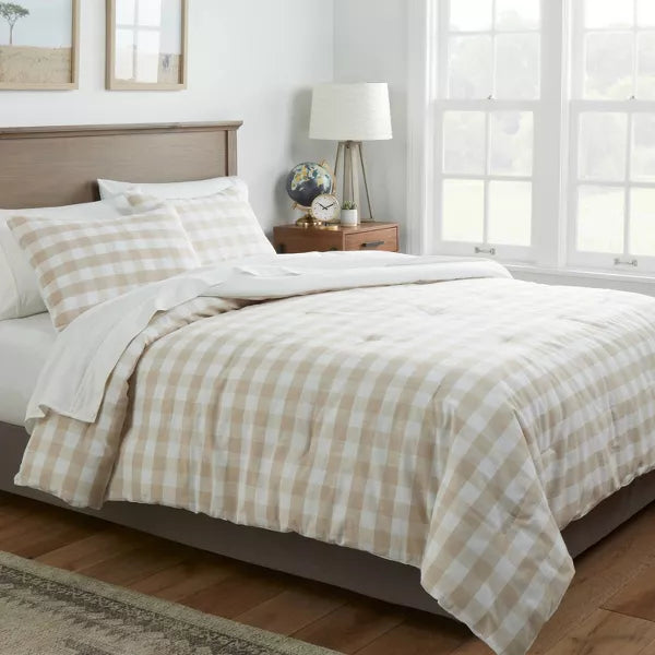 Yarn-Dyed Gingham Comforter & Sham Set - King