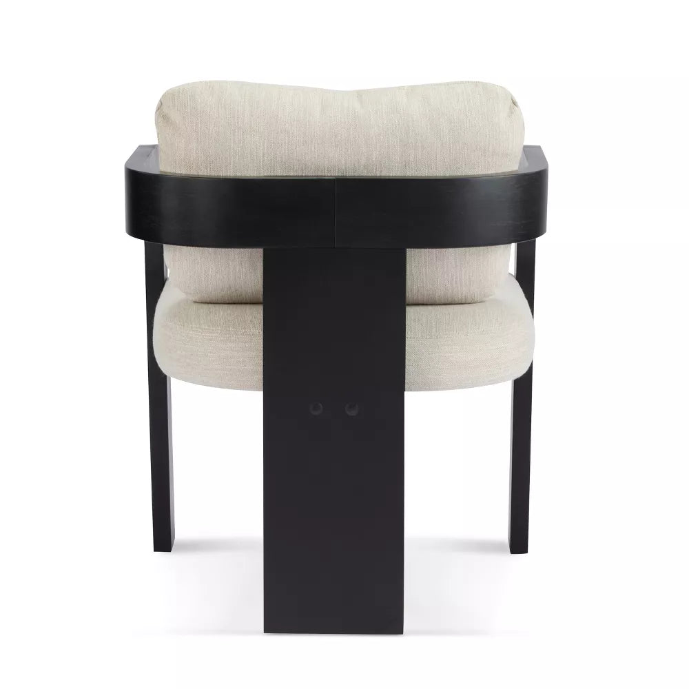 Home Smolder Modern Rubberwood Upholstered Dining Chairs, single chair