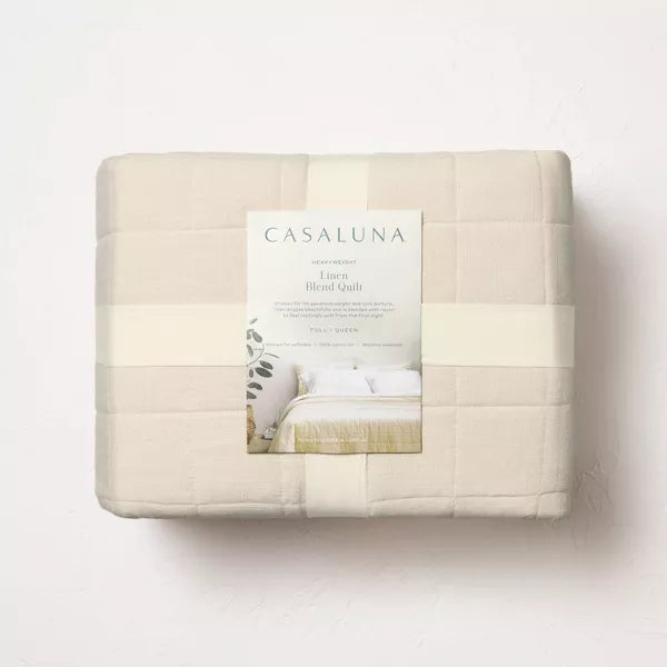 Heavyweight Linen Blend Quilt - Full/Queen