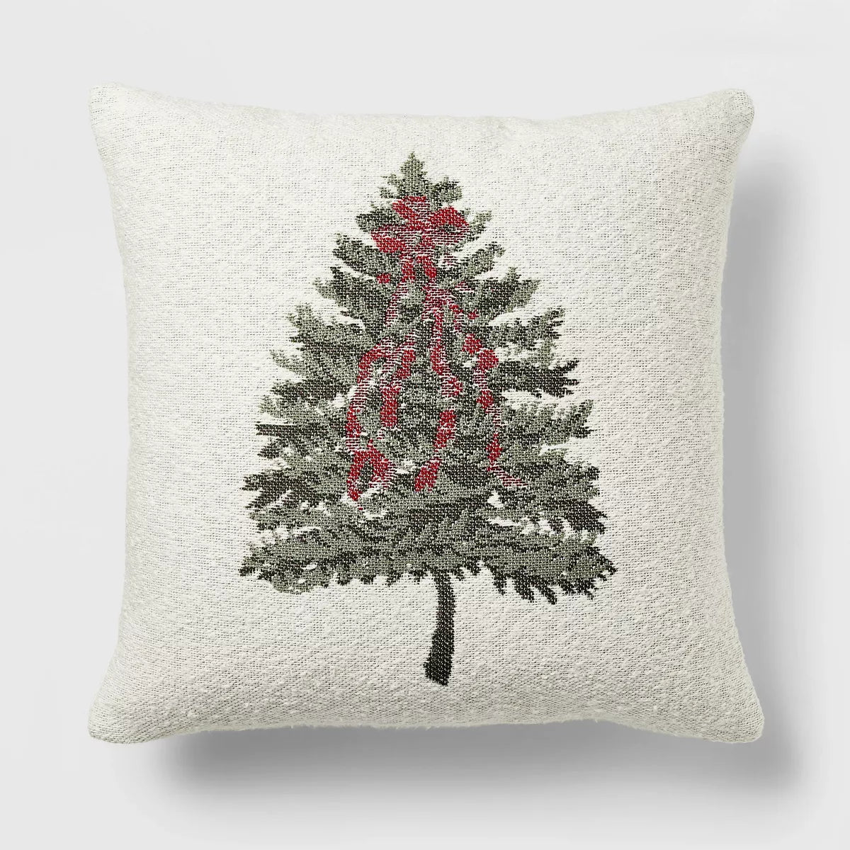 Woven Tree Square Throw Pillow