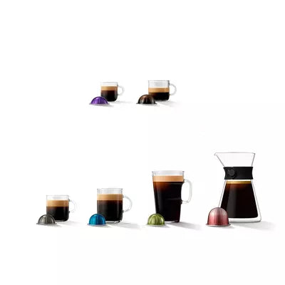 Nespresso Vertuo Next Coffee Maker and Espresso Machine by DeLonghi Gray: Compatible with Vertuo Line, 12 Capsules Included