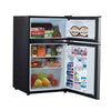 Mini Refrigerator Stainless Steel: Energy Star Certified Dorm Fridge, Reversible Door, 2 Shelves