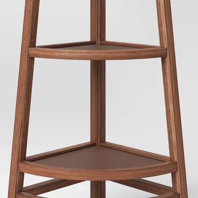 Haverhill Corner Accent Shelf Brown