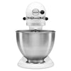 Classic Stand Mixer - White: 10 Speeds, Metal, Dishwasher-Safe, Includes Beater & Dough Hook