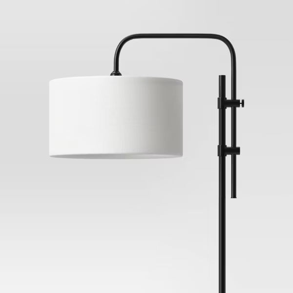 Knox Floor Lamp Modern Black Standing Lamp with Dimmer Switch