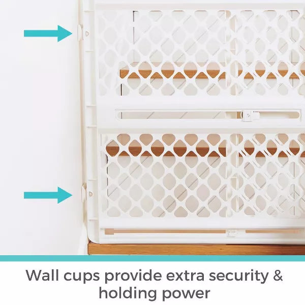 2-in-1 Supergate Secure Plastic Gate - White