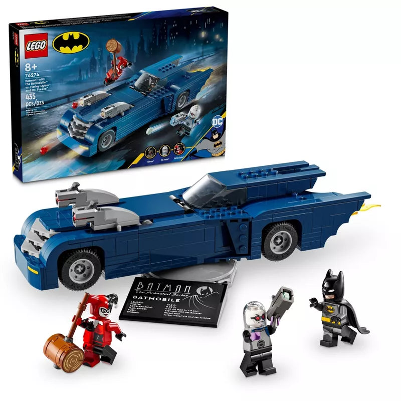 DC Batman: Batman with the Batmobile vs. Harley Quinn & Mr. Freeze