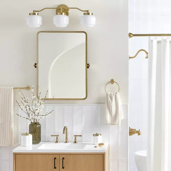 Rectangular Bathroom Vanity Pivot Mirror