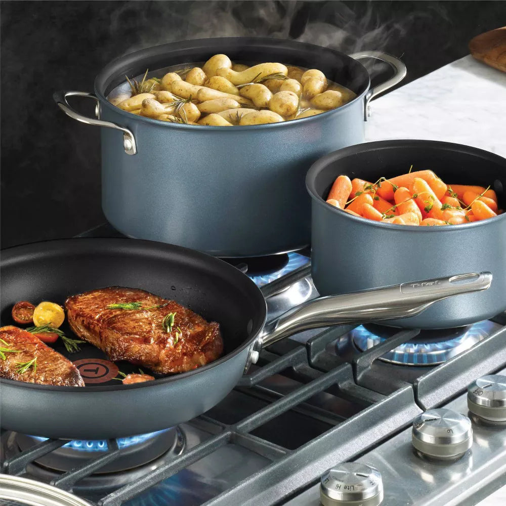 14pc Cookware Set, Platinum Nonstick Black