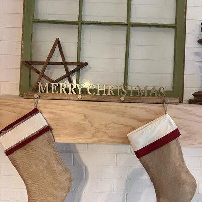 Merry Christmas Stocking Holder, final cut