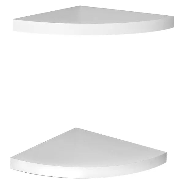 (Set of 2) Radial Floating Corner Shelves