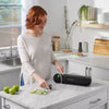 Space-Saving Vacuum Sealer with Bags Black