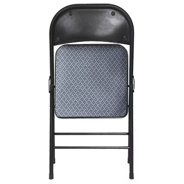 4pk Fabric Padded Folding Chair Gray