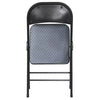 4pk Fabric Padded Folding Chair Gray