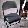 Fabric Padded Folding Chair Black