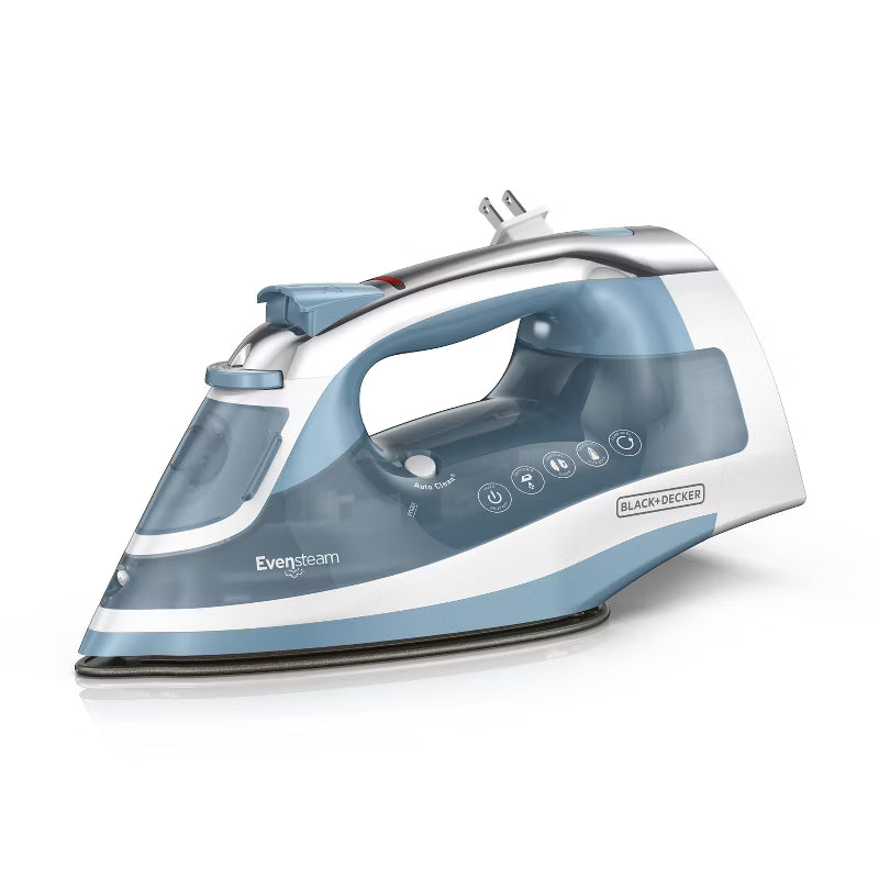 Steam Iron Retractable Cord Gray