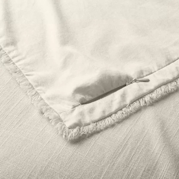 Heavyweight Linen Blend Duvet Cover & Pillow Sham Set - Full/Queen