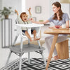 Chair for Babies and Toddlers w/Safety Harness, PU Leather Cushion & Removable Food Tray, Gray