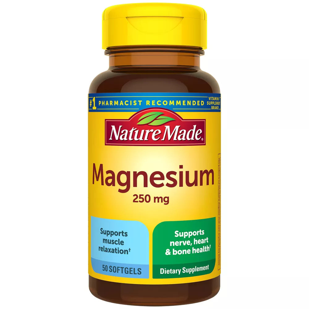 Nature Made Dietary Supplement Magnesium Softgels - 250mg - 50ct, Final Cut