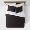 Washed Cotton Sateen Comforter and Sham Set - Full/Queen